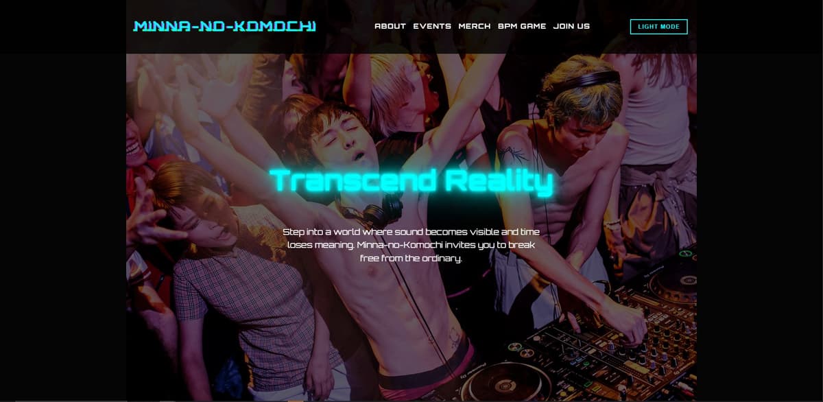 Desktop view of Minna-No-Kimochi website